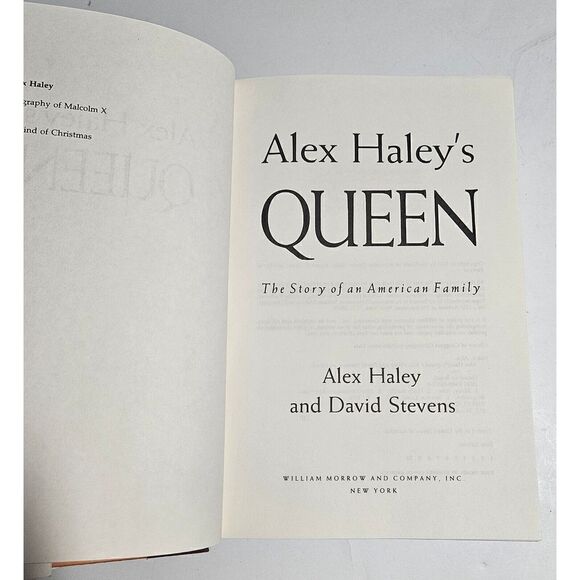 Alex Haley 1993 Queen The Story Of An American Family FIRST EDITION HardCover DJ - Picture 4 of 9